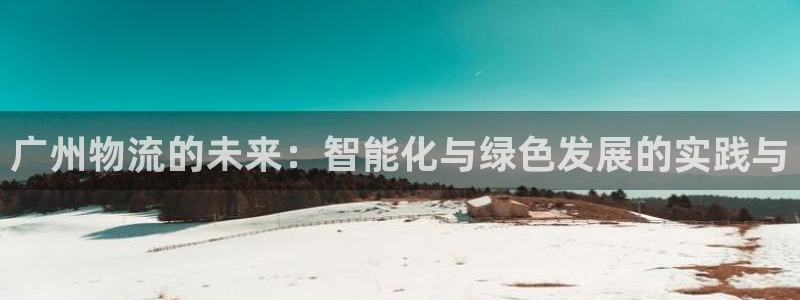 ,优游国际预测：广州物流的未来：智能